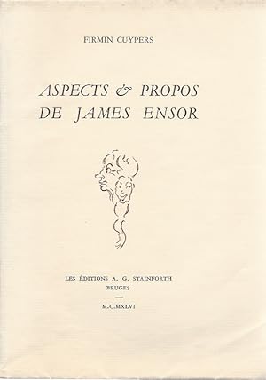 Seller image for Aspects & Propos De James Ensor N 291/500 for sale by The land of Nod - art & books