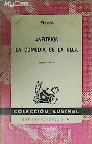 Imagen del vendedor de Anfitrin. La comedia de la Olla. a la venta por Librera y Editorial Renacimiento, S.A.