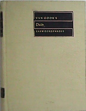 Immagine del venditore per van Goor's Duits Zakwoordenboek. Duits-Nederlands en Nederlands-Duits. venduto da Librera y Editorial Renacimiento, S.A.