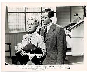 A VINTAGE PUBLICITY PHOTOGRAPH of Hollywood Actress ALICE FAYE with DANA ANDREWS in a scene from ...