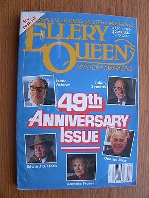 Image du vendeur pour Ellery Queen's Mystery Magazine April 1990 mis en vente par Scene of the Crime, ABAC, IOBA