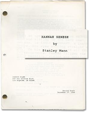 Bild des Verkufers fr Hanna's War [Hannah Senesh] (Original screenplay for the 1988 film) zum Verkauf von Royal Books, Inc., ABAA