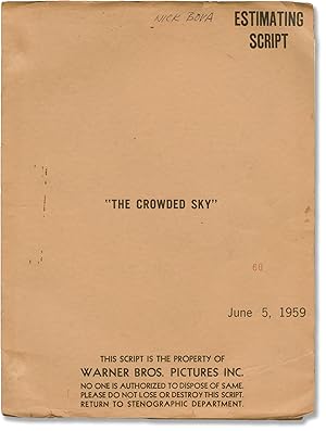 Bild des Verkufers fr The Crowded Sky (Original screenplay for the 1960 film) zum Verkauf von Royal Books, Inc., ABAA