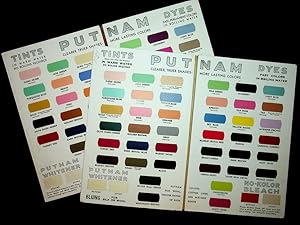 [Sample books] Color chart : Putnam fadeless dyes, tints : the original one-package dye [Two exam...