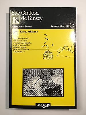 Imagen del vendedor de K de Kinsey a la venta por SELECTA BOOKS