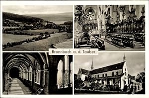 Bild des Verkufers fr Ansichtskarte / Postkarte Bronnbach Wertheim im Main Tauber Kreis, Kloster, Innenansichten zum Verkauf von akpool GmbH