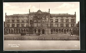 Ansichtskarte Königsberg, Vorderansicht der Universität