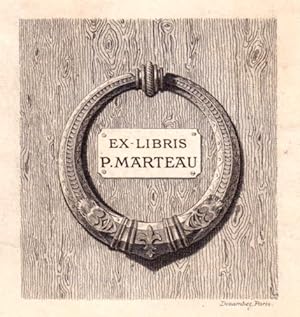 Image du vendeur pour Exlibris fr P. Marteau. Klischeedruck von Devambez. mis en vente par Antiquariat Heinz Tessin