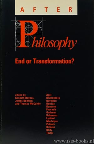 Imagen del vendedor de After philosophy. End or transformation? a la venta por Antiquariaat Isis