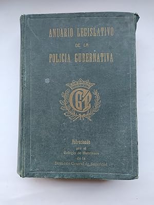 Imagen del vendedor de ANUARIO LEGISLATIVO DE LA POLICA GUBERNATIVA. 1952. a la venta por TraperaDeKlaus