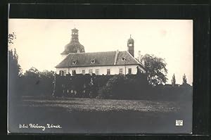 Ansichtskarte Dolní Brezany, Zàmek, Blick zum Schloss