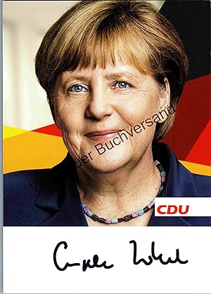 Bild des Verkufers fr Original Autogramm Angela Merkel Bundeskanzlerin /// Autogramm Autograph signiert signed signee zum Verkauf von Antiquariat im Kaiserviertel | Wimbauer Buchversand