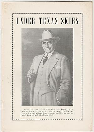 Under Texas Skies, Volume 4, No. 5, September 1953 (Sam Houston and the Comanches)