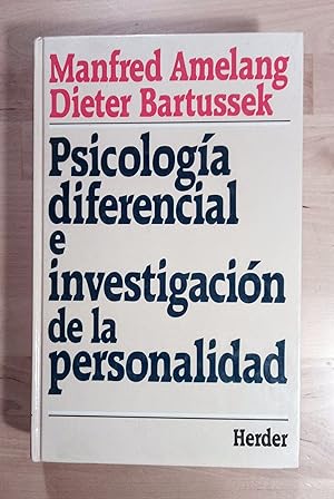 Seller image for Psicologa diferencial e investigacin de la personalidad for sale by Llibres Bombeta