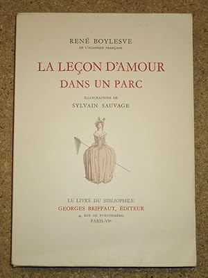 Seller image for La leon d'amour dans un parc. for sale by Librairie Diogne SARL
