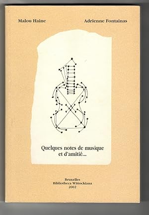 Quelques notes de musique et d'amitié. Partitions musicales dédicacées de César Franck à Pierre B...