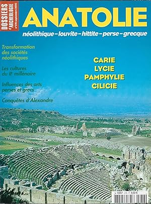 Seller image for *Les Dossiers de l'archologie n 276, septembre 2002 : Anatolie. Neolithique-louvite-hittite-perse-grecque for sale by Librairie Archaion