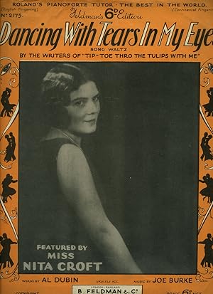 Seller image for Dancing With Tears In My Eyes [Vintage Piano Solo Sheet Music] for sale by Little Stour Books PBFA Member