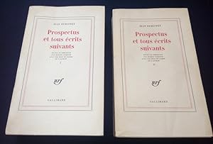 Prospectus et tous écrits suivants - Tomes 1 & 2