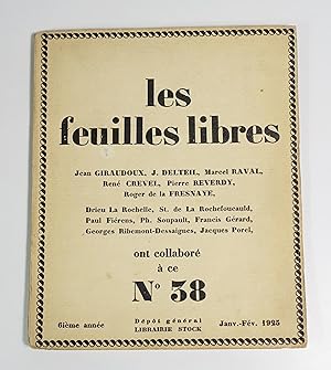 Seller image for Revue Les Feuilles libres n38 de la sixime anne for sale by Librairie L'Autre sommeil