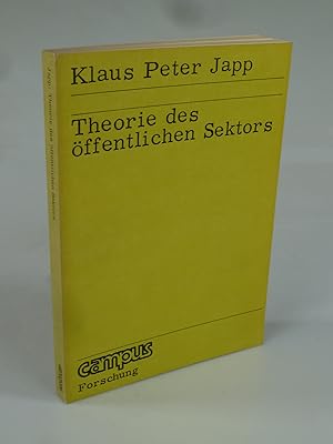 Seller image for Theorie des ffentlichen Sektors. for sale by Antiquariat Dorner
