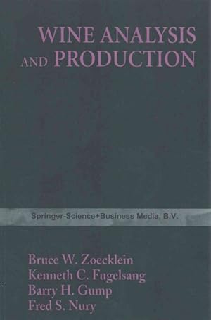 Seller image for Wine Analysis and Production for sale by GreatBookPrices