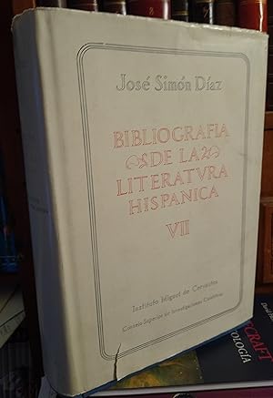 BIBLIOGRAFÍA DE LA LITERATURA HISPÁNICA Tomo VII Siglos XVI y XVII CABALLAR-CERVANTES