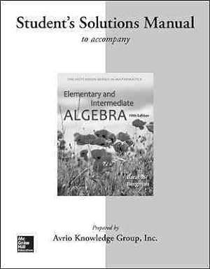 Image du vendeur pour Elementary & Intermediate Algebra mis en vente par GreatBookPrices