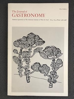 Imagen del vendedor de The Journal of Gastronomy Vol. 3, No. 4 Winter 1987/1988 a la venta por The Groaning Board
