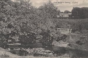 Court Bridge & Rectory Exford Oxford Old Rainy Day Postcard