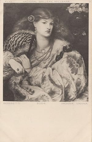 Dante Gabriel Rossetti Monna Vanna Antique Painting Postcard