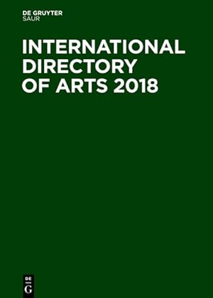 Imagen del vendedor de International Directory of Arts 2018 a la venta por diakonia secondhand