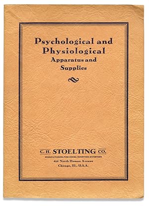Apparatus, Tests and Supplies for Psychology, Psychometry, Psychotechnology, Psychiatry, Neurolog...
