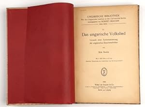 Bela Bartok : Das ungarische Volkslied. - Versuch einer Systematisierung der ungarischen Bauermel...