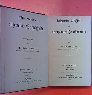 Seller image for Csar Cantus allgemeine Weltgeschichte. Siebenzehnter Band. Fnfte Abtheilung. Allgemeine Geschichte des neunzehnten Jahrhunderts. VIERTER THEIL (1866-1878) FNFTE ABTHEILUNG for sale by biblion2