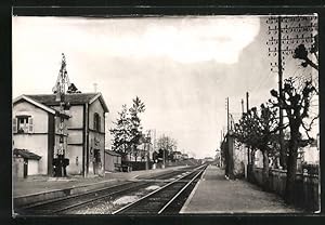 Ansichtskarte Saint-Mesmin, La Gare, Bahnhof im Herbst