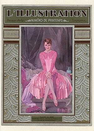 "BRAÏTOU-SALA : Madame A.J." / Couverture originale entoilée SALON de 1928 / L'ILLUSTRATION 12/05...