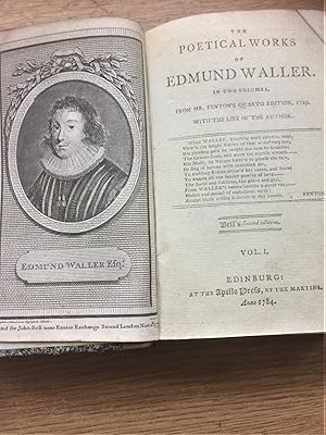 THE POETICAL WORKS OF EDMUND WALLER (2 vols., 1794) with THE POETICAL WORKS OF AMBROSE PHILIPS (1...