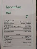 Immagine del venditore per lacanian ink 7, Spring/Summer 93 venduto da Hill End Books