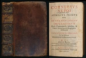 Cornelius Nepos, perperam vulgo Aemilius Probus dictus, De Vita Excellentium Imperatorum. Novis C...