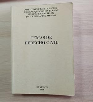 Image du vendeur pour TEMAS DE DERECHO CIVIL mis en vente par Libros Tobal