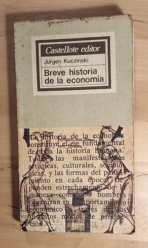 Imagen del vendedor de Breve historia de la economa a la venta por Llibres Bombeta