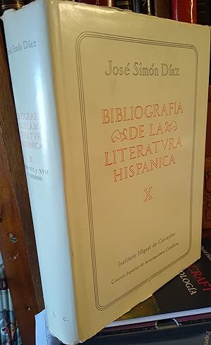 BIBLIOGRAFÍA DE LA LITERATURA HISPÁNICA Tomo X Siglos XVI y XVII F- GONDINO