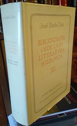BIBLIOGRAFÍA DE LA LITERATURA HISPÁNICA Tomo XI Siglos XVI y XVII GONGORA-HYTA