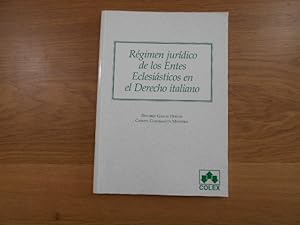Imagen del vendedor de Rgimen jurdico de los entes eclesisticos en el Derecho italiano. a la venta por Librera Camino Bulnes
