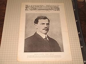 Seller image for 1912 Harper's Weekly Magazine: Princeton's New Head (John Grier Hibben) - Fire That Stunned Wall Street - Teddy Roosevelt Cartoon by Kemble - Boccaccio and His Kin - Spirit of Colorado - England's Social Revolution - Proposed Lincoln Memorial for sale by rareviewbooks