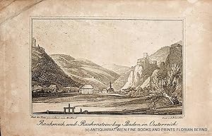 Niederösterreich, Baden, Rauheneck und Rauhenstein, Ansicht ca. 1805