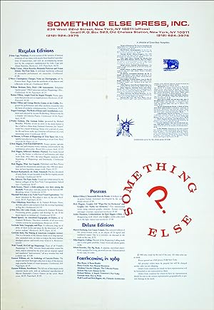Something Else Press. [Untitled catalog in poster format.]