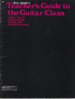 Teacher's Guide to the Guitar Class