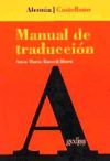 Manual de traducción alemán-castellano